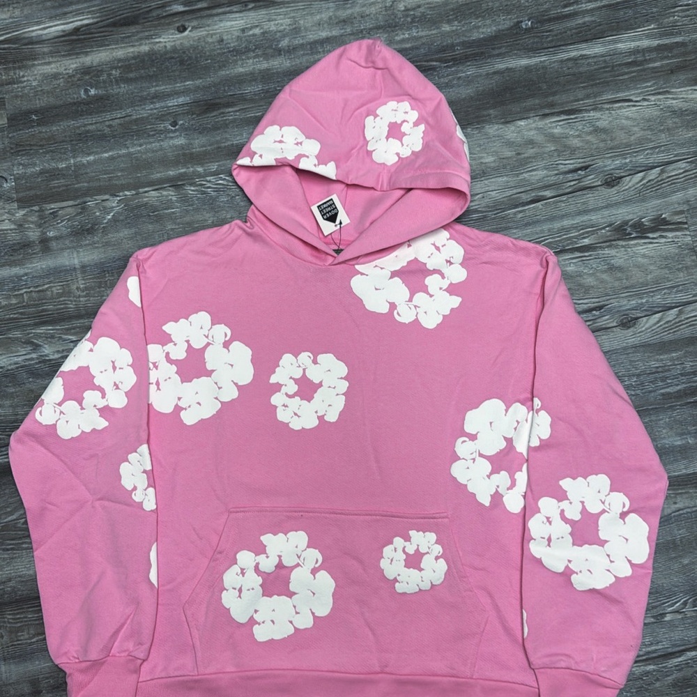 Pink Floral Hoodie by [Brand]